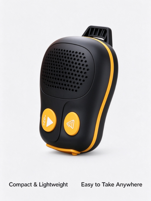 Clip-On Bluetooth Speaker – Portable Mini with Bass, LED Battery Display for Running & Cycling