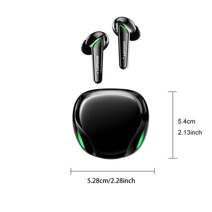 Lenovo XT92 Wireless Bluetooth-Compatible Headset - In-Ear Design with Power Display Charging Case, Low Latency Gaming Headphone for Daily Use