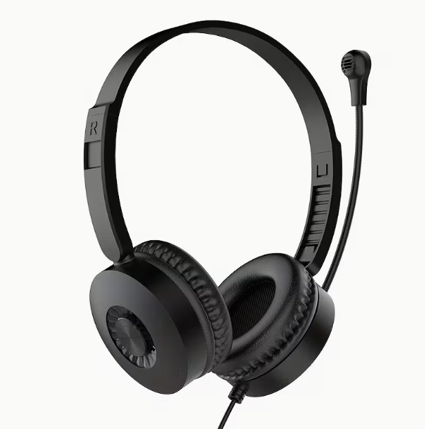 Wired Over-Ear Headset with Type-C – HD Call, Lightweight, for Business, Online Classes, Learning, Live Streaming, Music & Gaming