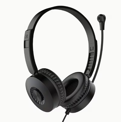 Wired Over-Ear Headset with Type-C – HD Call, Lightweight, for Business, Online Classes, Learning, Live Streaming, Music & Gaming