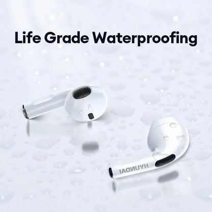 HYUNDAI T02 TWS Bluetooth Earbuds - Voice Quick Wake-Up Chat Headset, Wireless Audio Earphones for Music and Calls