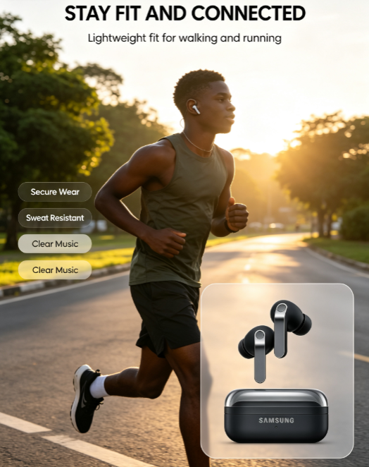 Galaxy Buds4 - True Wireless Bluetooth Earbuds with Active Noise Cancelling