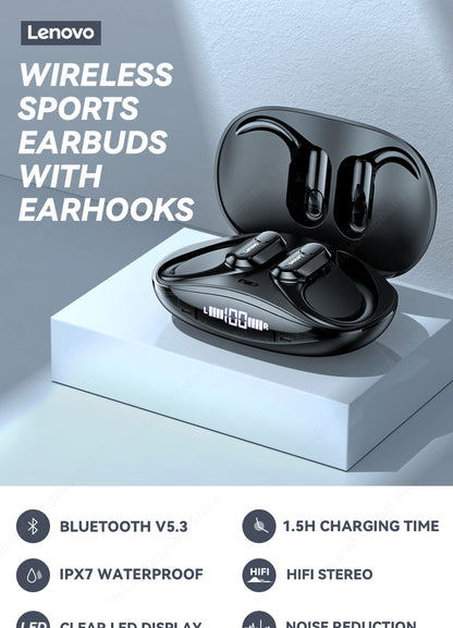 Thinkplus XT80 Ear-Hook Bluetooth Earphones - Sports Running Headset for Men and Women
