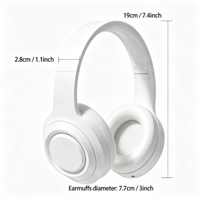 Wireless Gaming Headphones, Foldable Gaming Bluetooth-Compatible Headset with Built-in Microphone, Portable Foldable Headset for Home, Outdoor & Gym Use, Wireless Headset Audio Gift, Headphones for Sports, BT Compatible