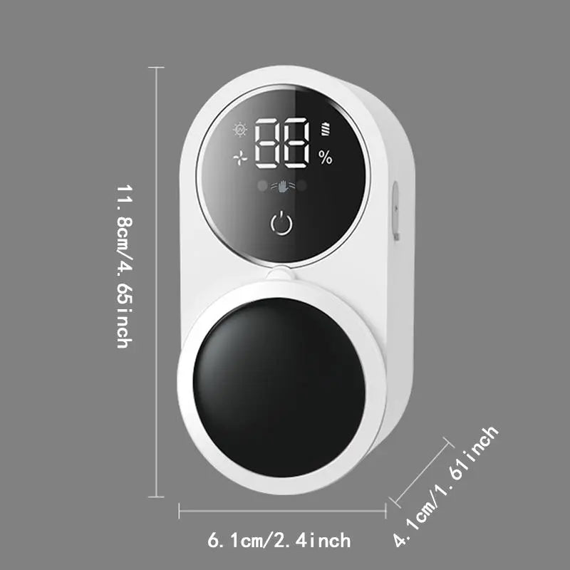 Wall Mounted Toothbrush Sterilizer, Rechargeable Toothbrush Holder, Toothbrush Sanitizer Holder, Toothbrush Holders For Bathrooms, Toothbrush Cleaner with LED Smart Screen, Personal Care Appliances, Bathroom Accessory