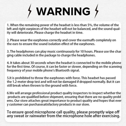 G08 Wireless Bone Conduction Earphone - IPX5 Water Resistant, Bluetooth-Compatible, Lightweight Open-Ear for Running and Fitness