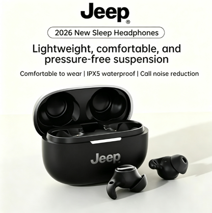 Jeep JP EW140 Sleep Bluetooth 6.0 Earbuds - Deep Bass, Type-C Fast Charging, 3.5H Playtime, Noise Cancelling