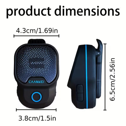 Cycling Wearable Wireless Speaker – TWS, Mini & Convenient, Built-in Mic, Up to 30 Hours Battery