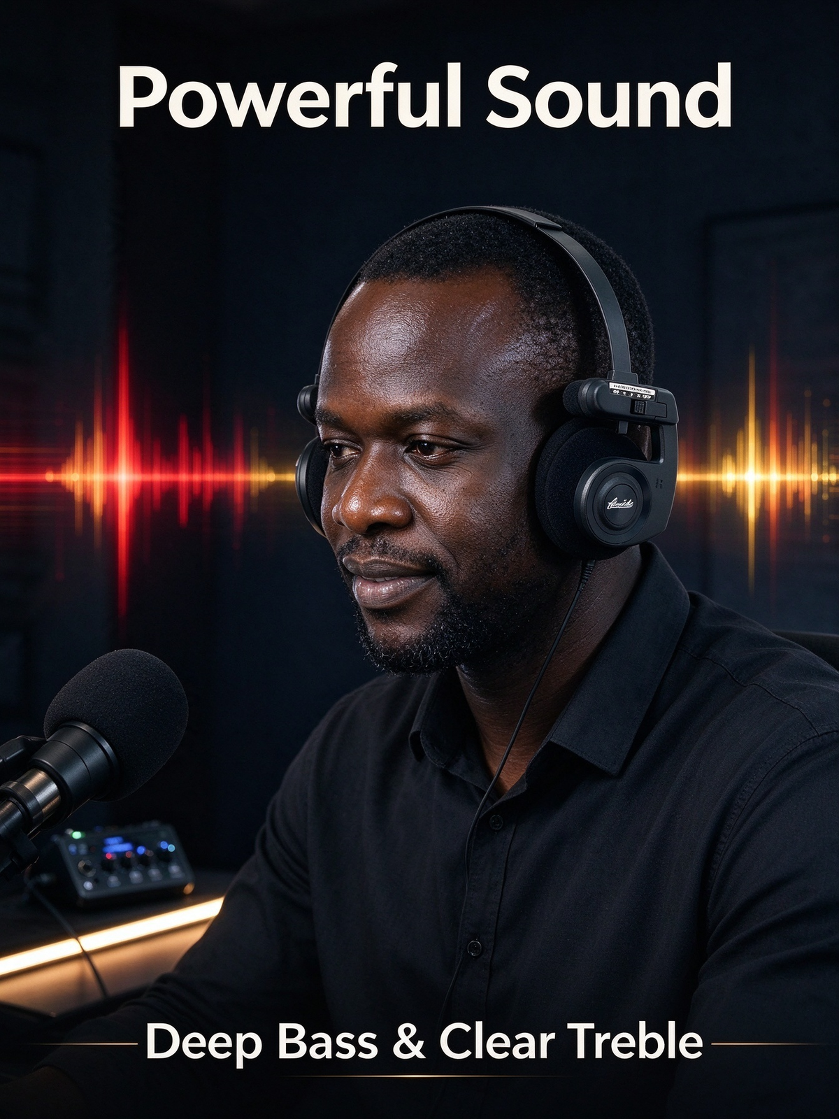 Bayinhe H1PRO Bluetooth Headphones - Wireless Over-Ear with Foam Ear Cushions and Long Battery Life