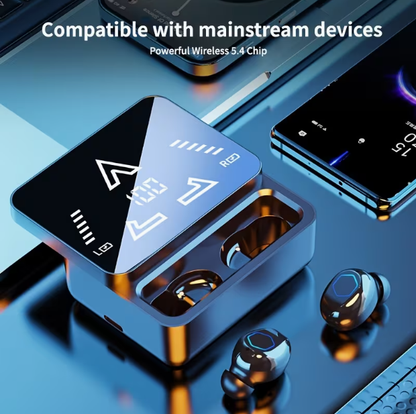 TWS In-Ear Headphones with LED Digital Display Charging Case – Bluetooth 6.0, 3D Surround Sound, Touch Controls, Call Noise Cancellation, Type-C, Long Standby