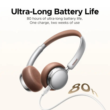 UGREEN Studio Plus Retro Wireless Headphones - 25dB Active Noise Cancellation, Bluetooth 6.0, 80H Battery Life