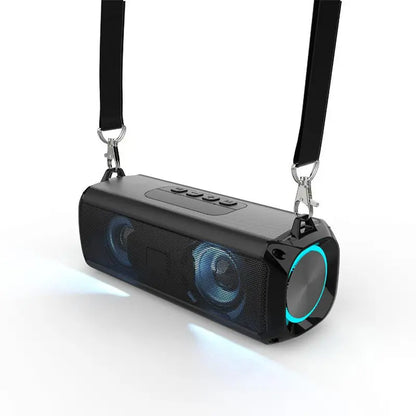 Portable Wireless Speaker with Subwoofer & LED Light – Rechargeable, Bluetooth, Multifunctional for Outdoor, Home, Office & PC Use