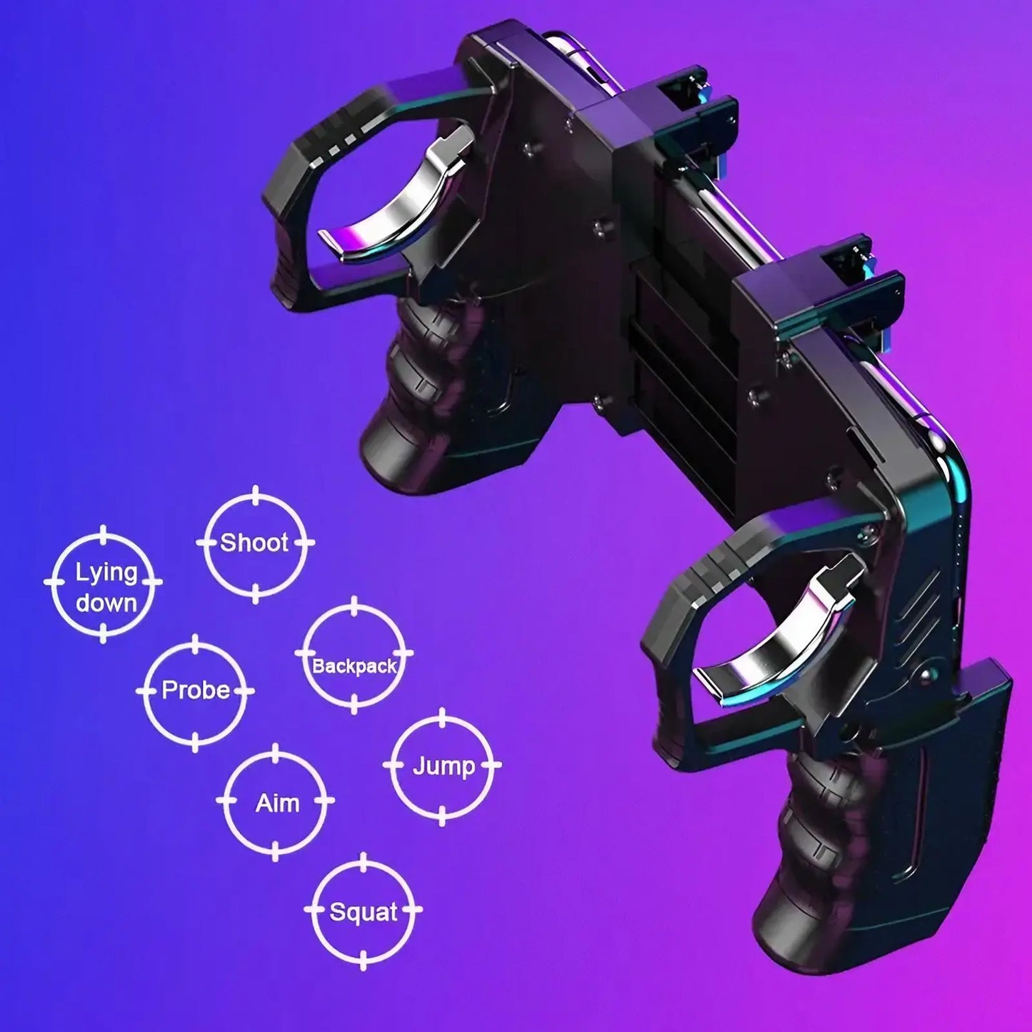 Mobile Game Controller - Gamepad Trigger for iPhone and Android Shooting Games