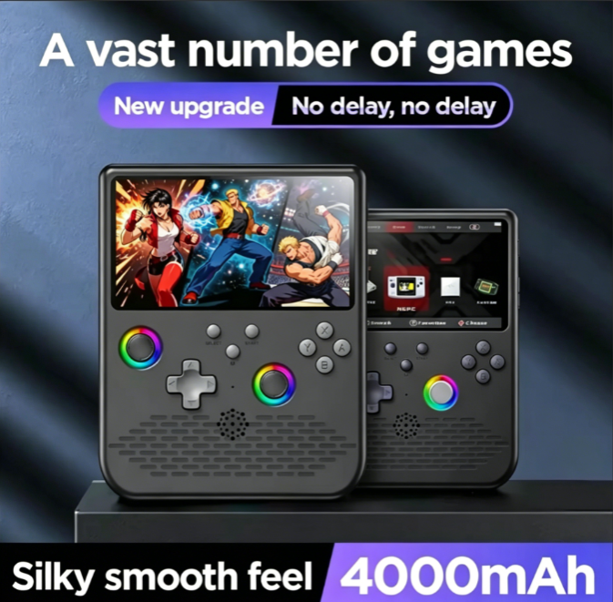 H5 Handheld Game Console, Mini Portable Video Game Console, 5-Inch IPS Screen, 4000mAh Battery, 34+ Mainstream 30000+ Game Presale