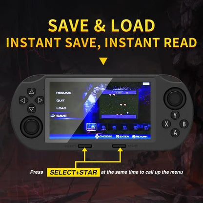 LASTEND SF3000 Portable Retro Handheld Game Console - 4.5-Inch IPS Display, 3000mAh Battery, 16GB TF Card, Compact Gaming Set