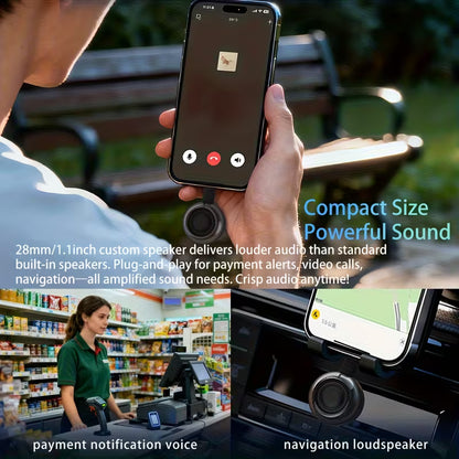 Mini Plug-and-Play Subwoofer – Powerful Bass, No Charging, Type-C for Phones & Computers