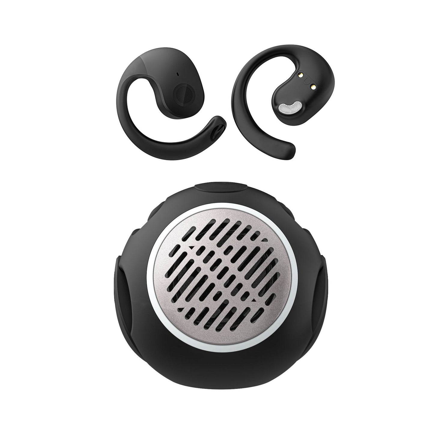 2-in-1 Wireless Open Headphones & Speaker – Bluetooth 5.4, Waterproof Sports Earbuds with Mic, Noise Cancelling, Hands-Free Calling, Compatible with iOS & Android – Ideal for Gaming & Outdoor