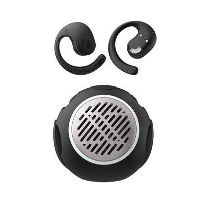 2-in-1 Wireless Open Headphones & Speaker – Bluetooth 5.4, Waterproof Sports Earbuds with Mic, Noise Cancelling, Hands-Free Calling, Compatible with iOS & Android – Ideal for Gaming & Outdoor