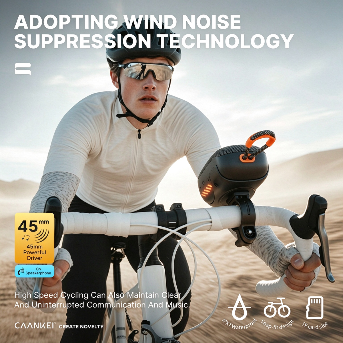Outdoor Cycling Speaker - Dedicated High-Quality Speaker for Bicycle Riding, Waterproof Portable Mini Wireless Bluetooth Speaker