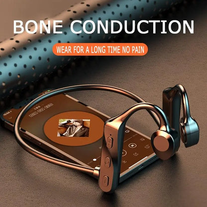 Universal Bone Conduction Neckband Bluetooth Headphones with Mic - Open-Ear for Gym, Exercise and Gaming