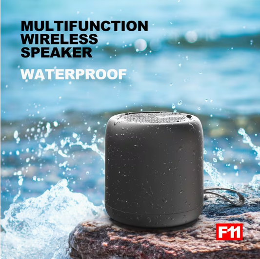 Black Portable Outdoor Wireless Speaker – TWS Pairing, Mini Subwoofer, Supports Hands-Free Calling