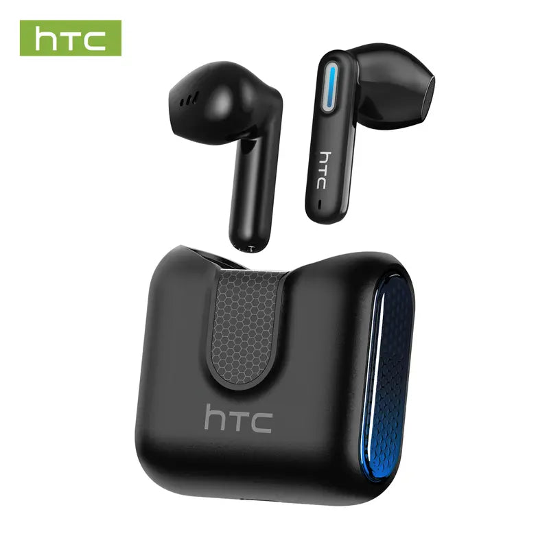 HTC NE49 Wireless Earbuds Bluetooth 6.0 Gaming Headsets High Fidelity IPX5 Waterproof, Suitable for Office, Sports, Study and Audio Calls, Built-in Microphone, TWS Earphones