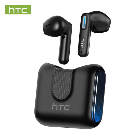 HTC NE49 Wireless Earbuds Bluetooth 6.0 Gaming Headsets High Fidelity IPX5 Waterproof, Suitable for Office, Sports, Study and Audio Calls, Built-in Microphone, TWS Earphones