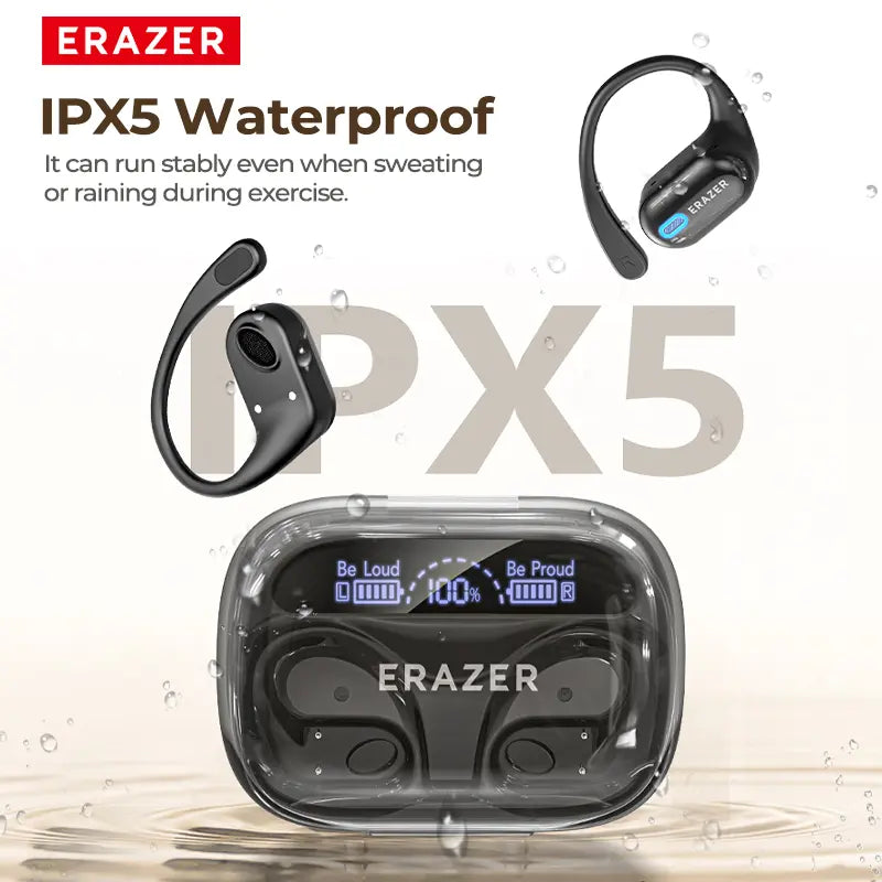 ERAZER XP18 Powerbank Earbuds,Can Charge Phones,Wireless Bluetooth Headphones, Bluetooth 6.0, OWS Earphones , Sports Headphones, High Sound Quality Headphone, Daily Waterproof Wear Comfortable for Daily Calls Compatible with Android/IOS image 8
