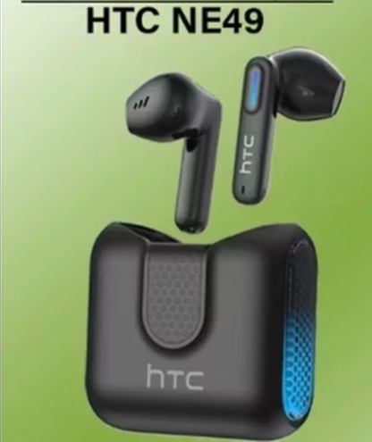 HTC NE49 Wireless Earbuds Bluetooth 6.0 Gaming Headsets High Fidelity IPX5 Waterproof, Suitable for Office, Sports, Study and Audio Calls, Built-in Microphone, TWS Earphones