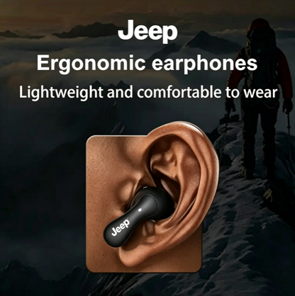 Jeep EW121 TWS In-Ear Wireless Bluetooth Headset - Bluetooth 5.4, Water Drop Design, Compact for Sports and Gaming