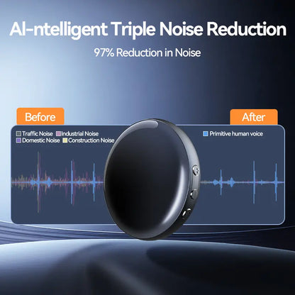 32GB Ultra Magnetic Voice Recorder – One-Touch Recording, 96H Continuous, HD Noise Reduction, Long Battery, with OTG Adapter