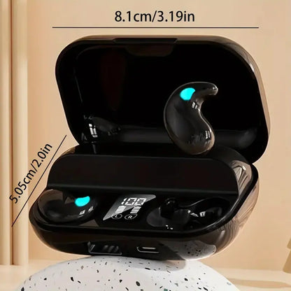 New Sleeping Earbuds with Hi-Fi Stereo Sound - Water Resistant, Built-in Mic, Noise Cancelling, Touch Control for iPhone and Android