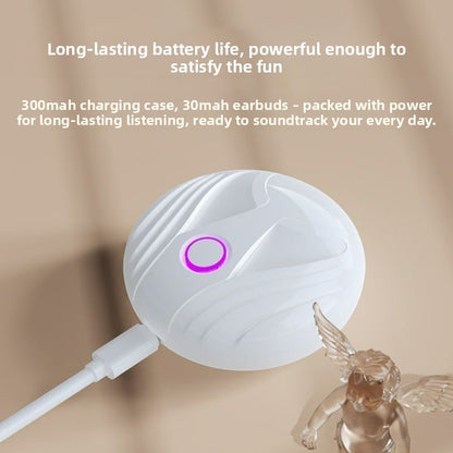 Creative Wing Design Wireless Bluetooth Earphone – HD Sound, Built-in Mic, Gaming & Sports Headset