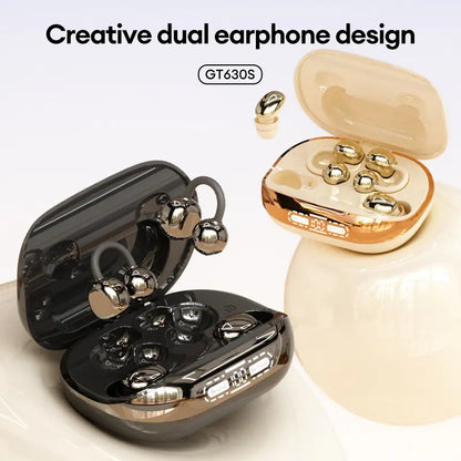 Wireless Headphones with Power Bank Case – Includes 4 Earbuds (Sleep & Clip-On), Reverse Phone Charging, Ideal for Sports & Sleep, Earphones for Music & Calls, Compatible with Android & iOS