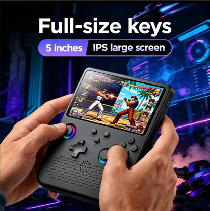 H5 Handheld Game Console, Mini Portable Video Game Console, 5-Inch IPS Screen, 4000mAh Battery, 34+ Mainstream 30000+ Game Presale