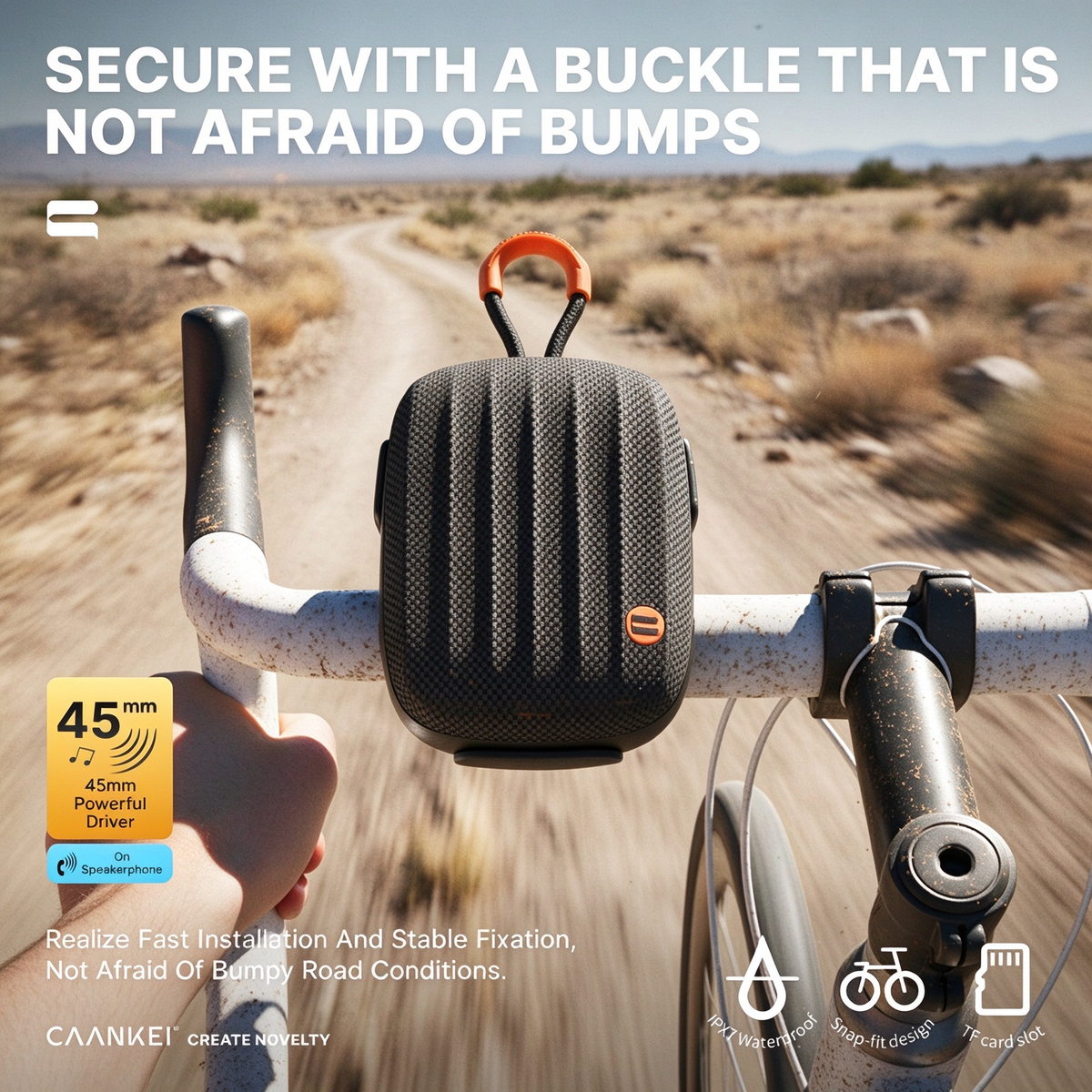 Outdoor Cycling Speaker - Dedicated High-Quality Speaker for Bicycle Riding, Waterproof Portable Mini Wireless Bluetooth Speaker
