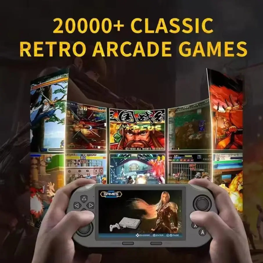 LASTEND SF3000 Portable Retro Handheld Game Console - 4.5-Inch IPS Display, 3000mAh Battery, 16GB TF Card, Compact Gaming Set