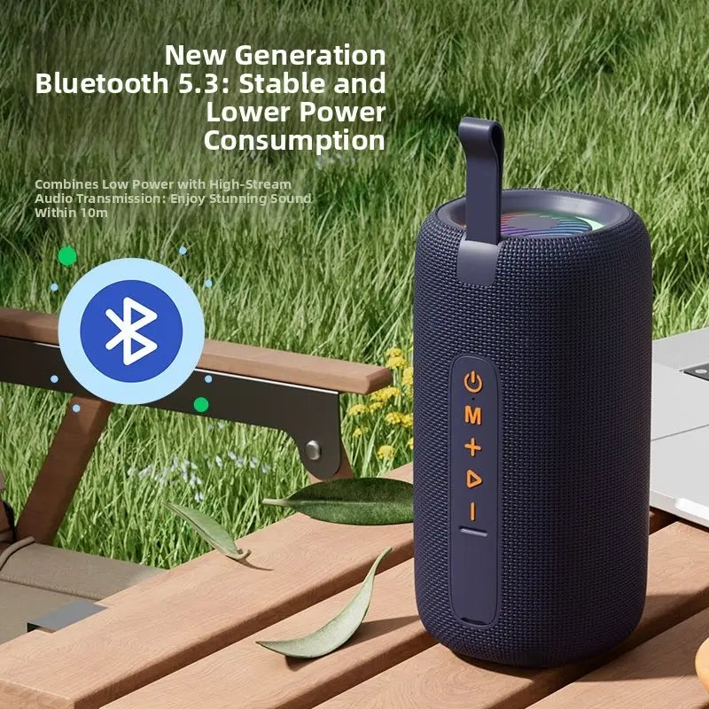 40W Portable Bluetooth Speaker – IPX7 Waterproof, Bluetooth 5.3, Dual Speakers, 9D Stereo Surround Sound – Ideal for Home, Outdoor Camping & Gifting