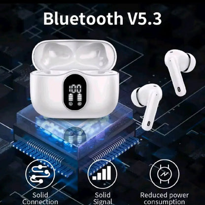 Wireless Earbuds with Bluetooth 5.3 In-Ear Headphones Featuring 4 ENC Mics and 36 Hours of Playtime LED Display Included