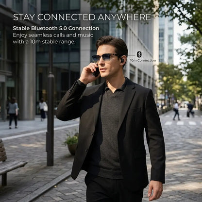 MIRO M10Pro Smart Audio Glasses with Lifetime Free Membership - 10-Hour Battery, Blue Light Filter, Stereo Audio for Meetings, Work, Travel and Daily Use