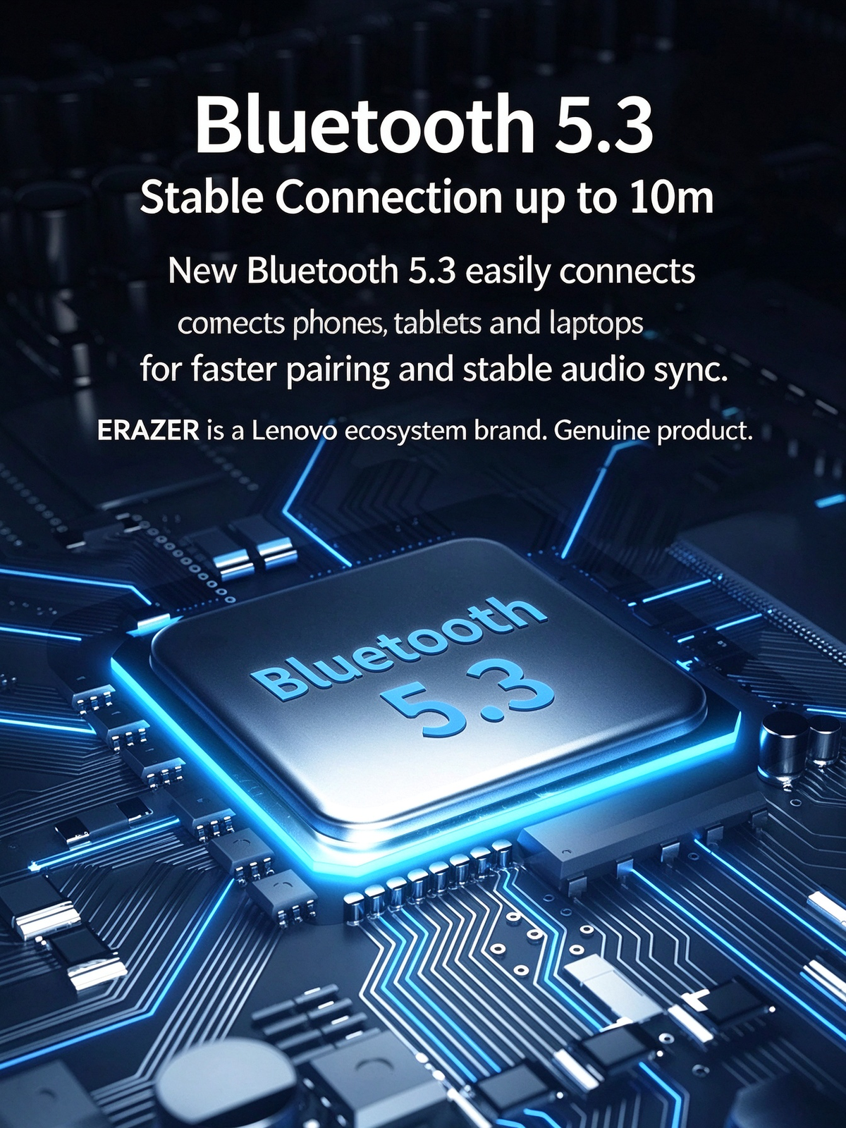 ERAZER Wired & Bluetooth Speaker - Excellent Sound Quality Desktop Long Strip Soundbar for Computer, TV, Phone & Home Audio