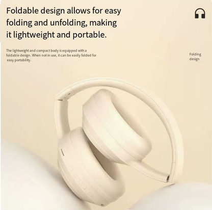 Foldable Wireless Gaming Headset – Bluetooth-Compatible with Mic, Portable for Home, Outdoor & Gym, Ideal Gift for Sports Lovers
