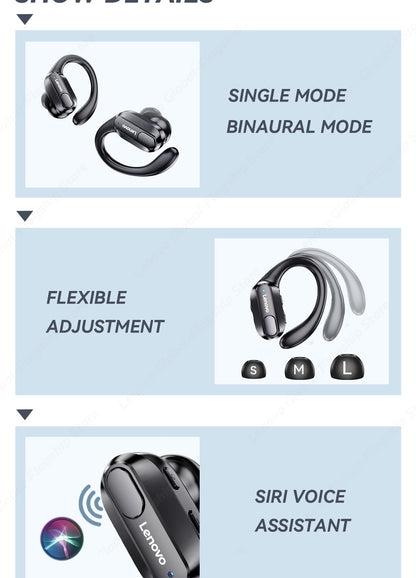 Thinkplus XT80 Ear-Hook Bluetooth Earphones - Sports Running Headset for Men and Women