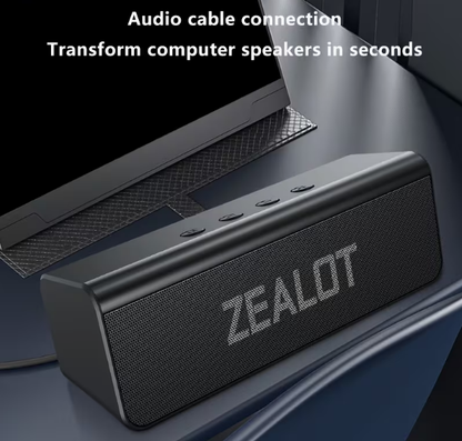 Wireless Bluetooth Speaker – Dual Pairing, 1800mAh Battery, 10H Playtime, Loud Stereo with Booming Bass, Includes Charging Cable, Compatible with Phone/Tablet/TV