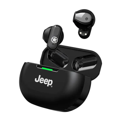 Jeep JP EW011 TWS Bluetooth 6.0 Earphones - Stereo Bass, Noise Cancelling Mic, IPX5 Water Resistant, 20H Playback for Sports
