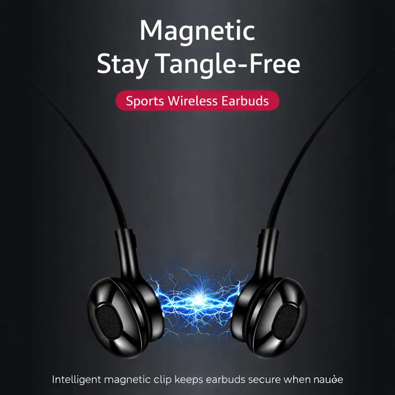 G05 Wireless Neckband Bluetooth Headphones with Mic - Water Resistant HiFi Stereo Magnetic Sports Earbuds for Running, Workout and Gym
