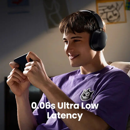 UGREEN Hitune Max5c Wireless Over-Ear Headphones - Hi-Res Audio, ANC Noise Cancelling, Bluetooth with Microphone