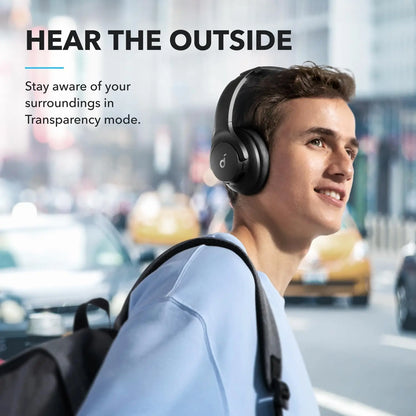 【BLACK FRIDAY】Soundcore by Anker Q20i – Hybrid Active Noise Cancelling Foldable Headphones, 40H ANC Playtime, Hi-Res Audio, Big Bass, App EQ & Transparency Mode