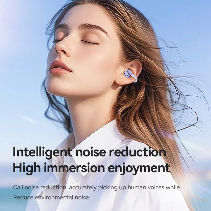 M79 Wireless Sport Headphones — Clip-On Bone Conduction Design for Running, Hi-Res Panoramic Audio & Smart Display Digital Electronic Bluetooth Earbud