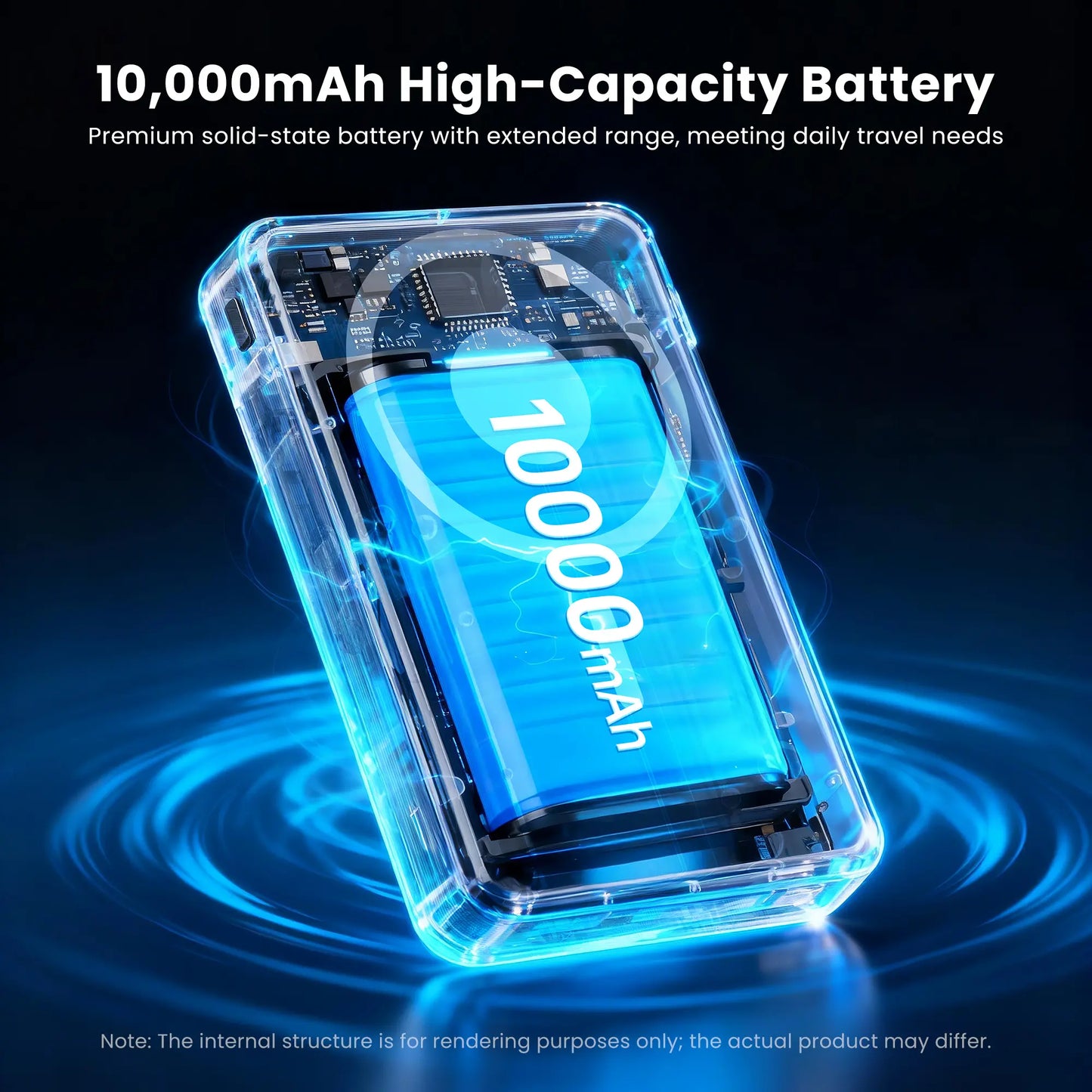 Digiera 10000mAh MagSafe Wireless Power Bank with Dual USB-C and Lightning Cables - Fast Charging, LED Display, Compact Travel Charger for iPhone 17/16/15/14/13/12 Series